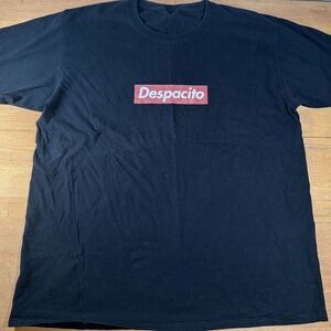 Despacito Black Box Logo Parody Graphic Tee Streetwear Y2K Fits M/L
